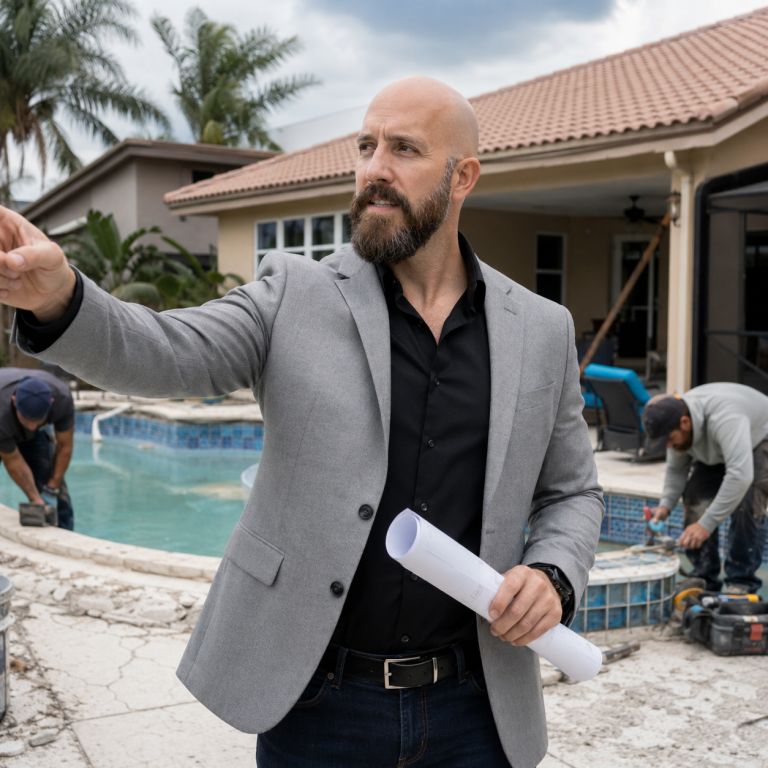 Michael Ligon at a real estate investment project in West Melbourne Florida