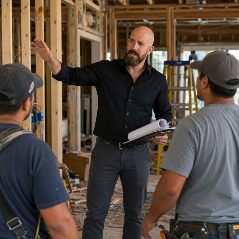 Michael Ligon directing a development project connected to future real estate use